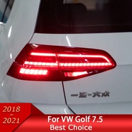 Car Taillights for VW Golf 7.5 LED TailLight 2018-2021 Golf 7.5 Rear Fog Brake Turn Signal Automotiv