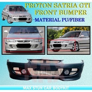 PROTON SATRIA GTI R3 FRONT BUMPER WITH LAMP MATERIAL PU GETAH BODYKIT LIP GSR MIVEC TURBO 1.3 1.5 1.