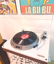 收藏品:非常罕有，白雲石~原裝日本製造-天龍銘盤之一(中古絕版真.雲石底座直驅黑膠唱盤Vintage Denon DP1800 direct drive  turntable )全新日本訂製透明防麈蓋