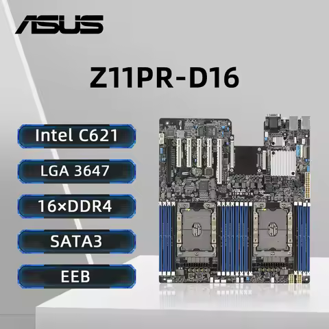 ASUS Z11PR-D16 Motherboard Support Xeon Gold 5218 Xeon Silver 4210 CPU 16×DDR4 Intel C621 2xM.2 512G