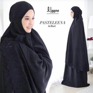 HITAM Siti khadijah's black mukena jumbo plain mukena super cool mukena Umrah and Hajj mukena