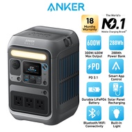 Anker SOLIX C300 Portable Power Station 288Wh 300W(600W Surge) Power Bank 8-Port 140W Two Way Fast C