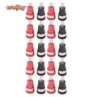 YOLANDA 10Pairs Banana Jack Socket, Red & Black Panel Mount Banana Female Jack, Electronics Accessor