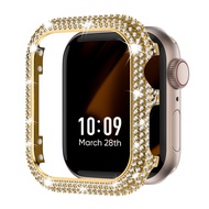 Diamond Case For Apple Watch 9 8 7 41mm 45mm 44mm 40mm Accessories Bling Bumper Protector Cover iWat