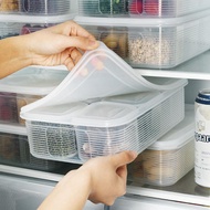 ECFRDR Stackable Removable Storage Bin Fridge Organizer Keep Fresh Jar Food Holder Refridgerator Container Freezer Fresh Box