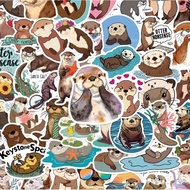 Super hot cute otter sticker Set for suitcases, books, helmets, laptops, phones