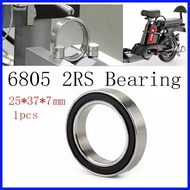 ❐ ✙ ♞,♘[Spot] 6805 2RS Bearing 25*37*7 mm ABEC-1 Metric Thin Sectio 6805 Ball Bearings 6805