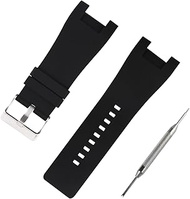 Men's Rubber Strap for 32mm Diesel DZ1215 DZ1216 DZ1273 DZ1282 DZ1430 DZ4246 DZ4247 DZ1453 DZ4286 DZ4287 DZ4288 Ladies outdoor work waterproof silicone watch band wrist strap buckle