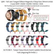 QR5 20mm Strap Casio MTP-1302D 1302PD 1302SG 1302L - Magnetic Clasp Silicone Watch Strap
