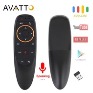 AVATTO G10 Voice Air Mouse with USB 2.4GHz Wireless 6 Axis Gyroscope Microphone IR Remote Control Fo