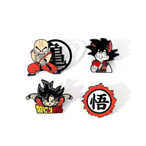 1pcs Anime Pin, Anime Goku and Vegeta Brooch, Metal Badge Gift