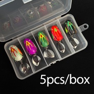 5pcs/boxed Floating Joker Frog Lures 3cm/4g Plastic Soft Lure with Double Sharp Hooks Baits  Topwate