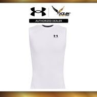 Under Armour Men HeatGear Armour Compression Sleeveless Top - White/Black 1361522-100