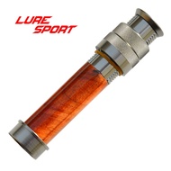 Fly Rod Wheel Seat Solid Wood Aluminum Alloy Wheel Seat with Rear Block Fly Rod Lure Rod Fishing Rod