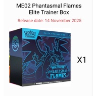 Pre Order ME02 Mega Evolution Phantasmal Flames Elite Trainer Box ETB X1 Final Price
