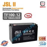 JSL II Brand 12V 100AH Rechargeable Sealed Lead-Acid Battery For Solar SET UP COD