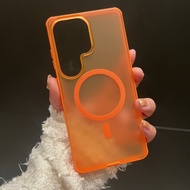 Case For Samsung Galaxy S26 Ultra S25 S24 S23 Ultra S24FE A17 F17 M17 Luxury Magnetic Wireless Charg