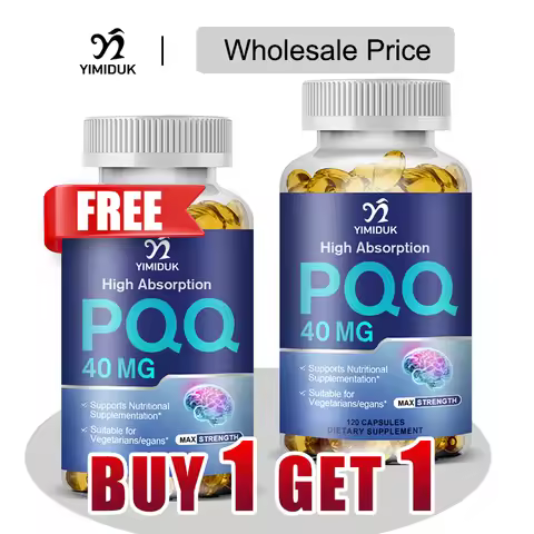 Buy 1 Get 1 Free! PQQ 40mg Supplement , for Cognitive Function Booster, Enhances Brain Energy, Heart