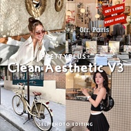 Clean Aesthetic V3 | Lightroom Preset Mobile IOS Android & PC Desktop | Random FREE 1 Preset
