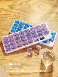 Small Pill Box 31 Days Portable Small Size Mini 30 Days Pill Pill Packing One Month Portable Medicin