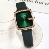 TRILLION ID Jam Tangan Wanita Korean Look Import JW55 -Jam Tangan Wanita Tali Kulit Casual Import D