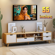 LINSY Wooden TV Cabinet – Media Storage & TV Console (3FT, 4FT, 5FT, 6FT)