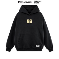 Athanor basic hoodie, wide form, puffy sleeves, 100% premium cotton felt, model 86