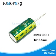 5PCS 50V3300UF 18*35mm 3300UF 50V 18*35 Electrolytic capacitor 50V3300UF