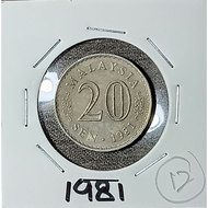 ( Syiling ) 20 Sen 1981 /  Malaysia Parliament House