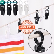 [Wholesale] Multifunctional Hat Storage Clip / 360 Degree Rotatable Plastic Clip For Clothes And Hats / Mini Curtain Hook Clip / Windproof And Fall Resistant Sock Storage Clip