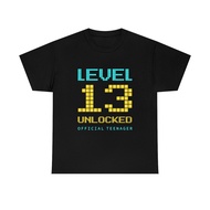 Custom Print Level 13 Unlocked Teenager 13Th Teen Birthday Funny Tee Tshirt Gift