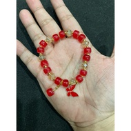 Crystal bracelet (red)