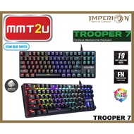 IMPERION TROOPER 7 COMPACT 87 KEYS RGB USB GAMING MECHANICAL KEYBOARD W/ OTUM SWITCH (KG- M07F)