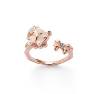 Korean Ring 16K Rose Gold Small Flower Dog