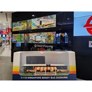 ⚠️[Buy at Risk] 1:110 scale Singapore Mercedes O405G Hispano Habit Bendy Bus Diorama, service 960