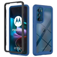 hot Rugged Shockproof Case For Motorola Moto Edge 30 40 Pro 20 Lite Plus 2022 2023 TPU Plastic Trans