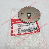 Cam gear (32 teeth), Cam gear Wave S110 2012, RSX 110, Super 110 (with burr) - 14321-KWW-740