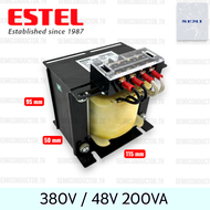 ESTEL INPUT 0 380 VAC / OUTPUT 48 VAC 200VA หม้อแปลงไฟฟ้า หม้อแปลง Isolation Transformer
