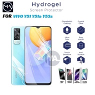 LAYAR Vivo Y51 Y51a Y53s Clear HD Blue Matte Spy Privacy Hydrogel Screen Protector Screen Protector