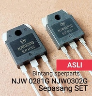 TRANSISTOR NJW 0302 ORIGINAL NJW 0281 ORIGINAL (SATU PASANG) TR NJW 0302 0281 NJW 0281G NJW0281G NJW