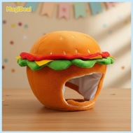 MagiDeal Photo Prop Hamburger Hat Cute Burger Costume Hat Funny Headwear Realistic Look for Cosplay