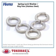 LncrMrt- Peer Sus304, M5 (Stainless Steel) Spring Lock Washer Wl - 1 Pack (200 Pcs)