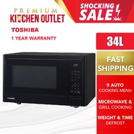 Toshiba 34L Microwave Oven with Grill Touch Control ER-SGS34(K)MY Oven Microwave Microwave Oven Kitc