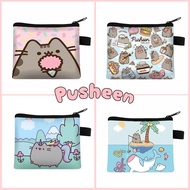 Pusheen Series Wallet Zipper Money Bag Bank Card Coin Paper Currency Storage Bag Cartoon Children's 
