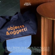 Objects&Oggetti Navy - ถุงผ้าแบกบ้าน