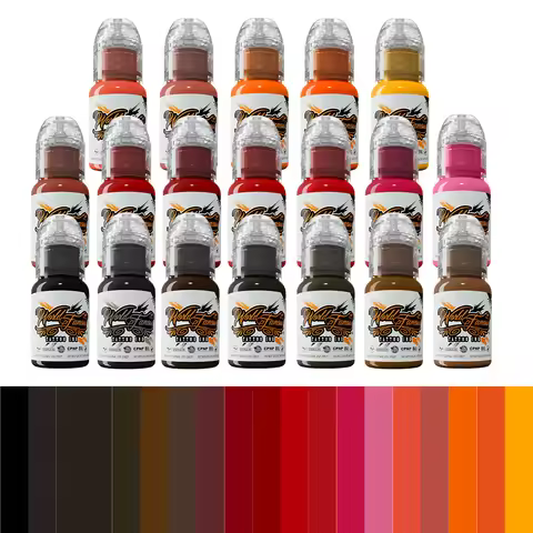 19 Color 15ML Original Tattoo Ink Pigment Color Tattoo Ink Professional Tattoo Pigment Permanent Tat
