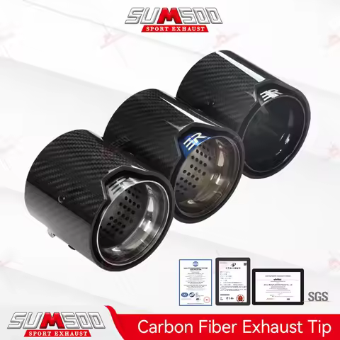 1PCS ER Glossy /Matte Carbon Fiber Exhaust tip Auspuffspitze for BMW M2 M3 M4 M135i M235i M140i M240