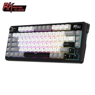 Royal Kludge RK L75 Knight Black 85 Key Diy Tri-Mode RGB Wired Bluetooth 2.4G Wireless Mechanical Ke