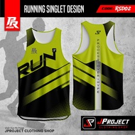 RUNNING SINGLET DESIGN RSD02 SINGLET MAN RUNNING SINGLET