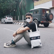 Woven tote bag// woven combination tote bag// woven bag// laptop bag